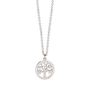 Mabina Girocollo in argento con albero della vita e zirconi 553731